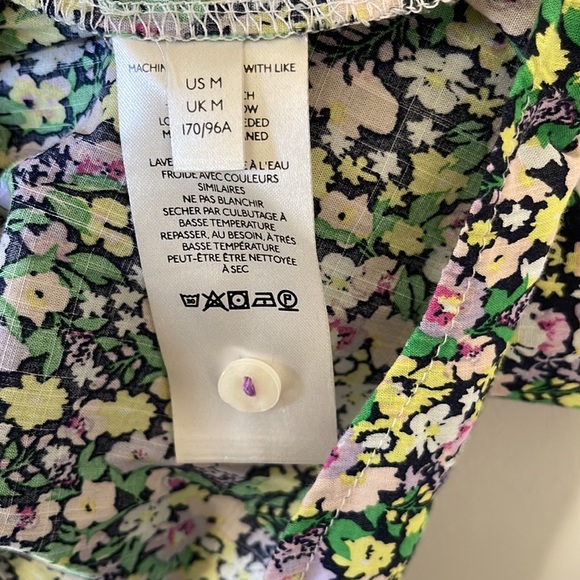 Maeve by Anthropologie floral puff sleeve blouse in medium - Picture 6 of 7